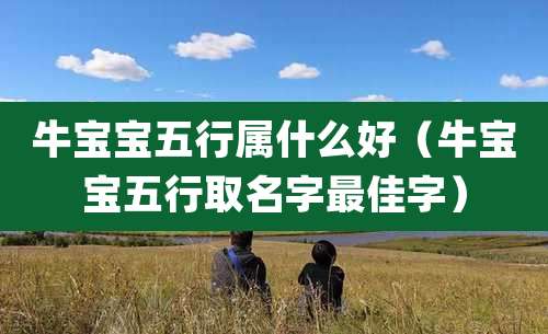 牛宝宝五行属什么好(牛宝宝五行取名字最佳字)