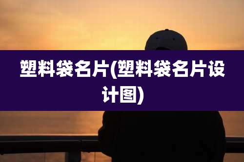 塑料袋名片(塑料袋名片设计图)