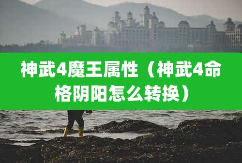 神武4魔王属性（神武4命格阴阳怎么转换）