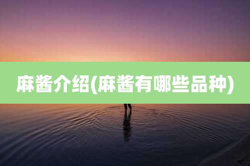 麻酱介绍(麻酱有哪些品种)