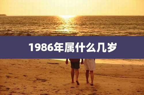 1986年属什么几岁