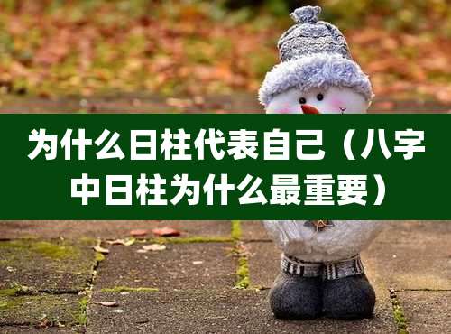 为什么日柱代表自己（八字中日柱为什么最重要）