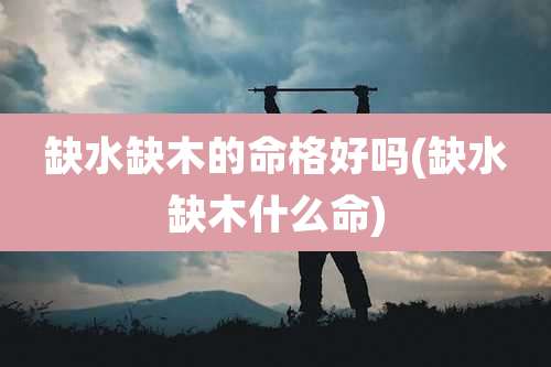 缺水缺木的命格好吗(缺水缺木什么命)