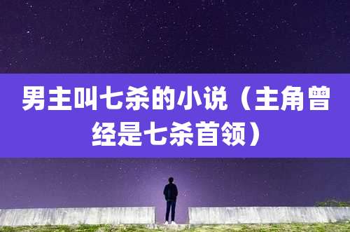 男主叫七杀的小说（主角曾经是七杀首领）