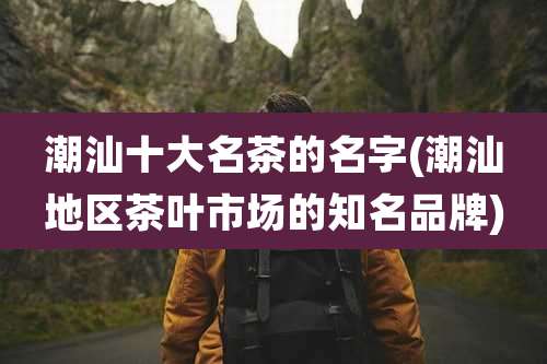 潮汕十大名茶的名字(潮汕地区茶叶市场的知名品牌)