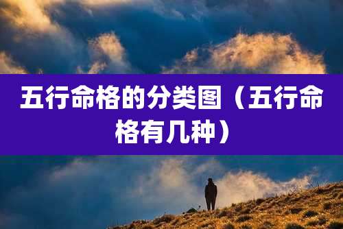 五行命格的分类图(五行命格有几种)