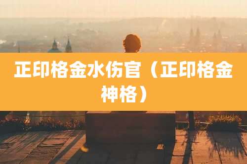 正印格金水伤官(正印格金神格)