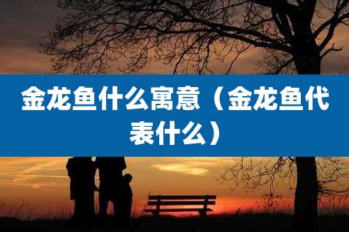金龙鱼什么寓意(金龙鱼代表什么)