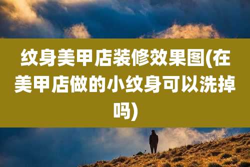纹身美甲店装修效果图(在美甲店做的小纹身可以洗掉吗)