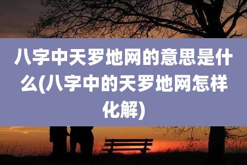 八字中天罗地网的意思是什么(八字中的天罗地网怎样化解)