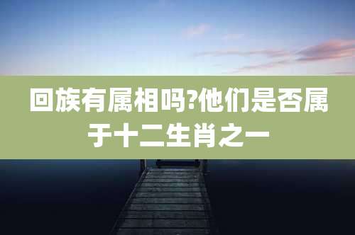 回族有属相吗?他们是否属于十二生肖之一