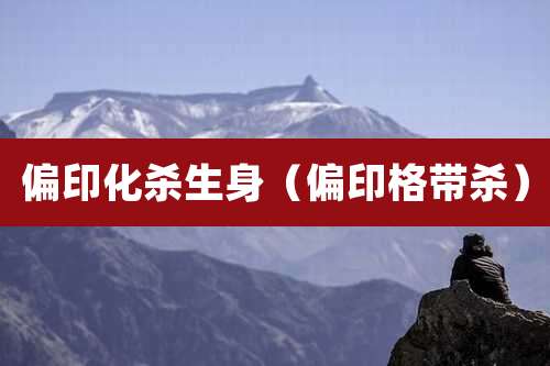 偏印化杀生身(偏印格带杀)