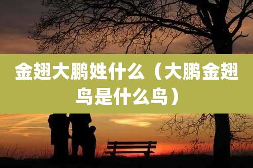 金翅大鹏姓什么(大鹏金翅鸟是什么鸟)