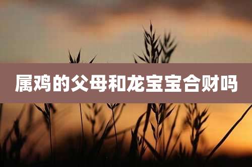 属鸡的父母和龙宝宝合财吗