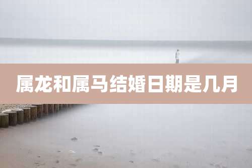 属龙和属马结婚日期是几月