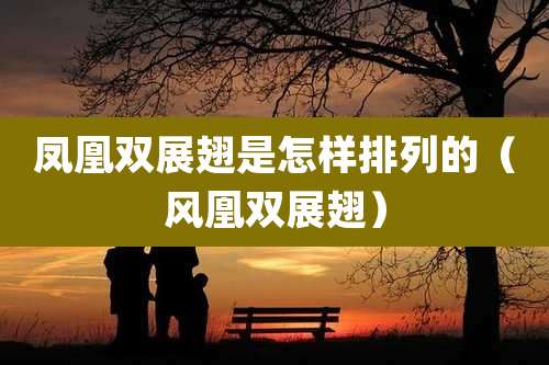 凤凰双展翅是怎样排列的(风凰双展翅)