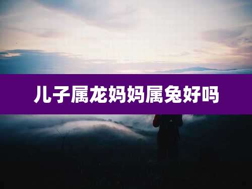 儿子属龙妈妈属兔好吗