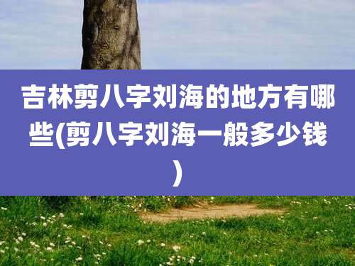 吉林剪八字刘海的地方有哪些(剪八字刘海一般多少钱)