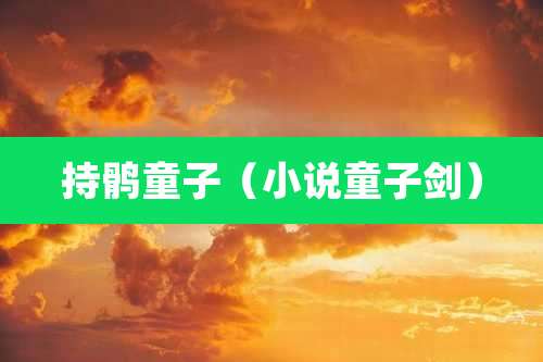 持鹘童子（小说童子剑）