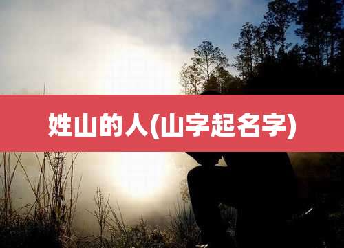姓山的人(山字起名字)