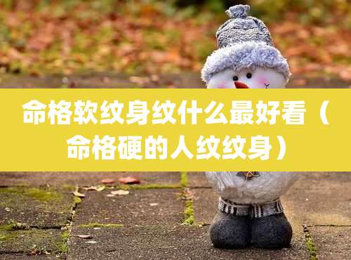 命格软纹身纹什么最好看（命格硬的人纹纹身）