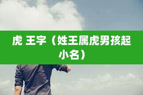 虎 王字（姓王属虎男孩起小名）