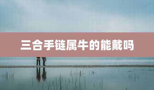 三合手链属牛的能戴吗