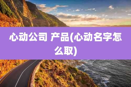 心动公司 产品(心动名字怎么取)