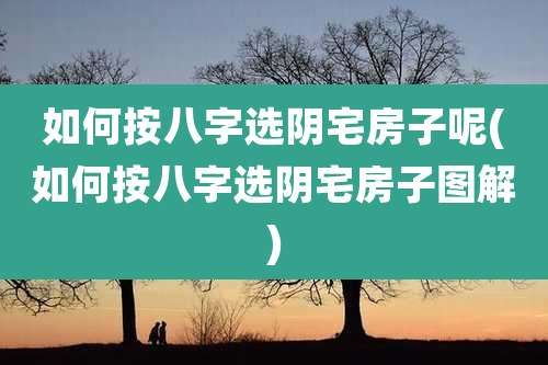 如何按八字选阴宅房子呢(如何按八字选阴宅房子图解)
