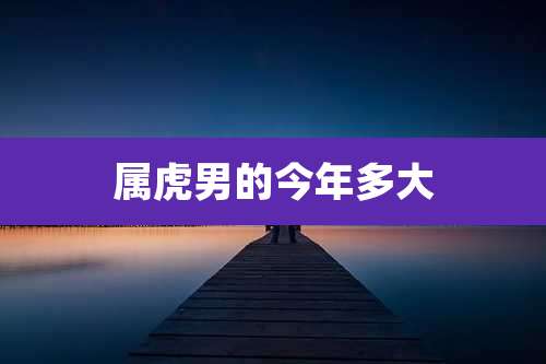 属虎男的今年多大