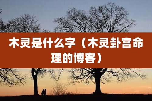 木灵是什么字（木灵卦宫命理的博客）