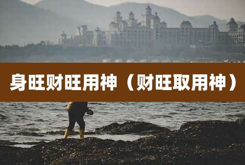 身旺财旺用神（财旺取用神）