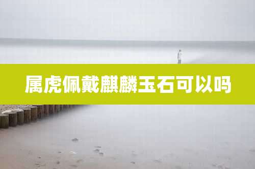 属虎佩戴麒麟玉石可以吗