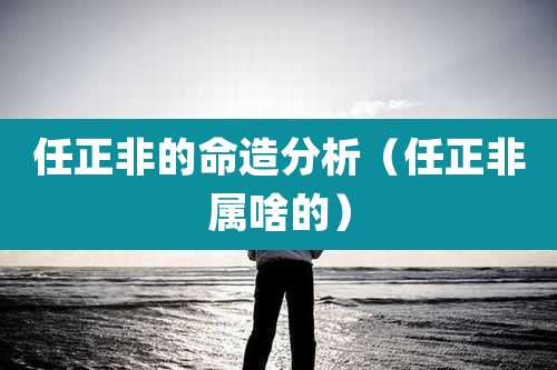 任正非的命造分析(任正非属啥的)