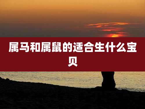 属马和属鼠的适合生什么宝贝