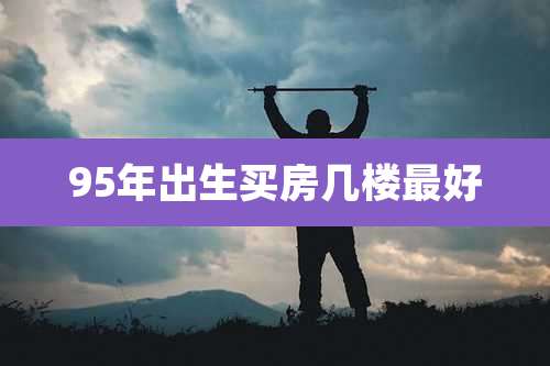 95年出生买房几楼最好
