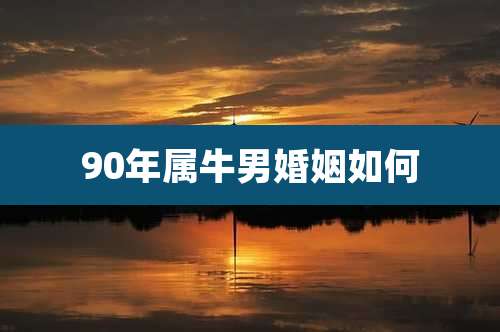 90年属牛男婚姻如何