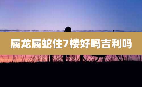 属龙属蛇住7楼好吗吉利吗