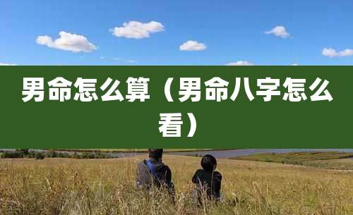 男命怎么算（男命八字怎么看）