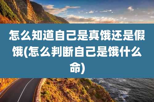 怎么知道自己是真饿还是假饿(怎么判断自己是饿什么命)