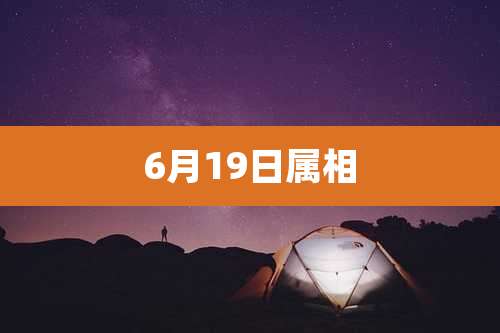 6月19日属相
