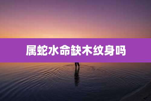 属蛇水命缺木纹身吗