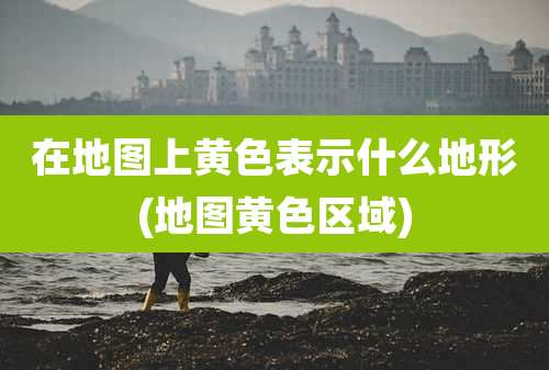在地图上黄色表示什么地形(地图黄***域)