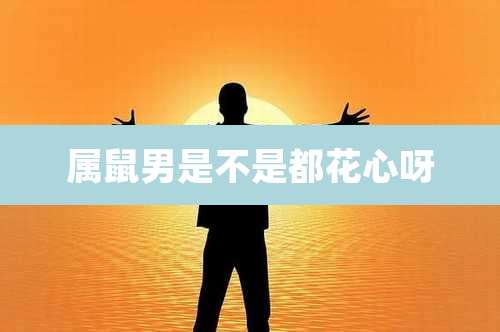 属鼠男是不是都花心呀