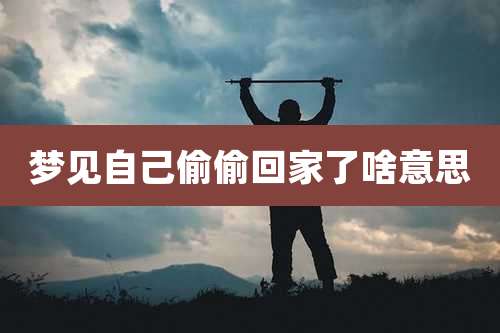 梦见自己偷偷回家了啥意思