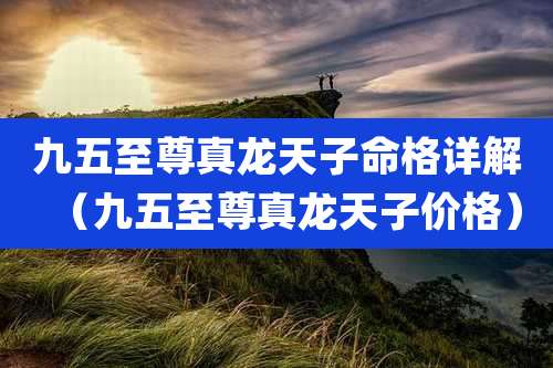 九五至尊真龙天子命格详解（九五至尊真龙天子价格）