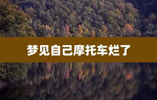 梦见自己摩托车烂了