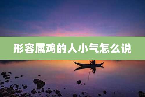 形容属鸡的人小气怎么说