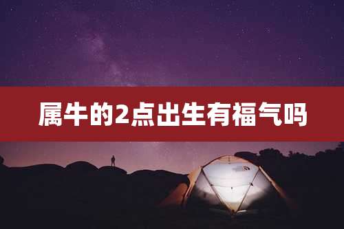 属牛的2点出生有福气吗