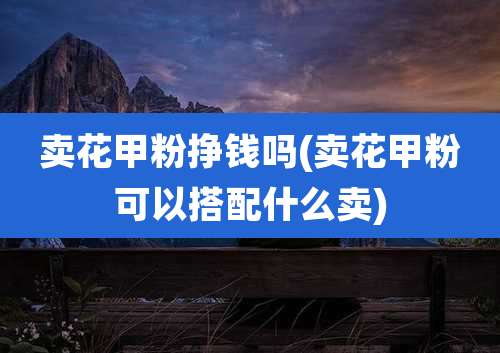 卖花甲粉挣钱吗(卖花甲粉可以搭配什么卖)